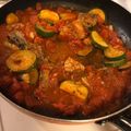 erihawaii's cooksnap of when they made 鯖缶とズッキーニのトマトパスタ.