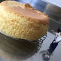 さおりん@料理特訓中's cooksnap of when they made 炊飯器でふゎふゎスポンジ.