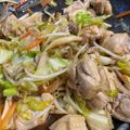 ようこ0519's cooksnap of when they made 鶏肉ともやしのオイスター炒め.