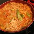 旅するおばさん's cooksnap of when they made 白菜キムチで作るキムチ鍋.