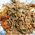 はふー！'s cooksnap of when they made 厚揚げのひき肉とまいたけ炒めのせ.