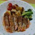 とみぃ11's cooksnap of when they made 刺身用サーモンのバターソテー.
