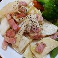 くつしたをはいた猫's cooksnap of when they made コールラビのベーコンマヨ炒め.