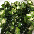 みりん調味料's cooksnap of when they made 簡単☆オクラとワカメの和え物☆.