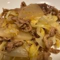 わかちま's cooksnap of when they made 豚肉と大根キャベツの甘辛炒め.