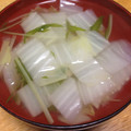 北京パンダ's cooksnap of when they made 簡単♪ 白菜 水菜の お吸い物 白だし入.