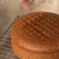 AO°'s cooksnap of when they made 米粉のジェノワーズ(スポンジ)15cm型.