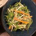 napsan's cooksnap of when they made お茶漬けのもとで水菜大量消費！.