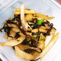 momocookin's cooksnap of when they made ★簡単★セロリの塩昆布炒め.