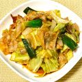 にきけん's cooksnap of when they made 焼肉のたれで！葉玉ねぎと豚肉のピリ辛炒め.