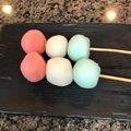 ちえあめ's cooksnap of when they made 【海外で！】もち粉を使った３色だんご！.