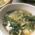 YUKIKI☆'s cooksnap of when they made 春菊と卵のスープ.