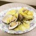 ☆こまっと☆'s cooksnap of when they made はまぐりと春キャベツの酒蒸し.