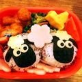 りんももな's cooksnap of when they made ひつじのショーンおにぎり.