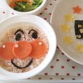 キャラメグ♪'s cooksnap of when they made 一歳の誕生日 離乳食アンパンマンプレート.