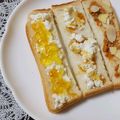 SUNMOONMOM's cooksnap of when they made カッテージチーズ＆マーマレード❀トースト.