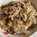 クックS3I6C9☆'s cooksnap of when they made 玉ねぎたっぷり！ひき肉丼◎.
