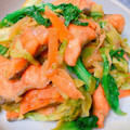 ☆３匹の子ぶた☆'s cooksnap of when they made 生銀鮭のちゃんちゃん焼き.