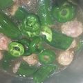 ぼーの28's cooksnap of when they made 超簡単❀1個丸々和風ピーマンの肉詰め煮.