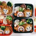 3uyu's cooksnap of when they made やきそばガール☆キャラ弁.