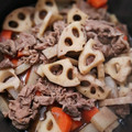 ゆゆ02's cooksnap of when they made 牛肉と蓮根の炒め煮.