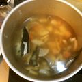 のり67's cooksnap of when they made 漁師飯❔ハマチ(ブリ)のアラの味噌鍋☺⛄.