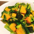 らがぶーりん's cooksnap of when they made 小松菜とかぼちゃのバター炒め.