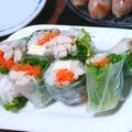 kumano台所's cooksnap of when they made カラフル♪サラダ生春巻き.