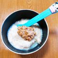ﾁｲﾁｬﾝﾏﾏ's cooksnap of when they made 授乳期に！白だし風味の納豆オートミール粥.