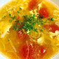 meechan_y's cooksnap of when they made ✿トマトと玉子のすっぱいスープ✿.