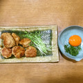 あぱとさうるす's cooksnap of when they made 鶏つくねの照り焼き 卵の黄身添え.