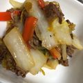 ムーヒツジ's cooksnap of when they made 白菜とひき肉のうま煮☆.