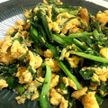 サラサラ：）'s cooksnap of when they made 簡単！3分で美味しいニラ玉♡.