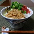 ダイナマイト漆黒's cooksnap of when they made 辛辛コンビで☆明太子と高菜納豆.