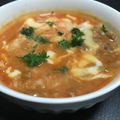 ☆GSSQHY☆'s cooksnap of when they made マグご飯　トマトスープ＋納豆＋チーズ.