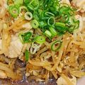 とかげのおかあさん's cooksnap of when they made 簡単 節約！鶏むね肉の 甘辛もやし炒め！.