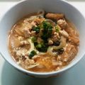 よっちゃん1332's cooksnap of when they made 鶏のひき肉と卵の玉ねぎあんかけうどん.