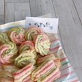 babyミッフィー's cooksnap of when they made 雛祭り♪絞り出しクッキー、可愛く簡単♪.
