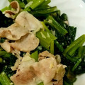 mmiom's cooksnap of when they made 簡単＊小松菜と豚肉炒め.