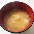 オアシス☆彡's cooksnap of when they made ねぎキャベツ味噌汁.