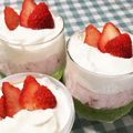 ミン坊's cooksnap of when they made ひしもちカラーのフルーチェムースデザート.