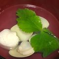 Kユリコ's cooksnap of when they made 桃の節句に、蛤のお吸い物。(潮汁).