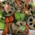 hiro☆☆☆☆☆'s cooksnap of when they made 蓮根と青梗菜と豚バラ肉の中華炒め.