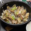 t o's cooksnap of when they made 酒だくな〜「あさり酒蒸し」♪.