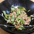 単！！'s cooksnap of when they made 混ぜるだけ♪セロリの葉っぱの納豆和え.