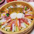 YUN♡TEN's cooksnap of when they made ☆簡単海鮮ちらし寿司☆お雛祭りに♪.