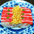o☆shino's cooksnap of when they made カニかまで簡単再現＊セブンの香り箱寿司.