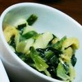 もん★もん's cooksnap of when they made わけぎとイカのぬた和え♪.