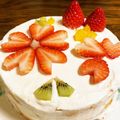 めろん♪'s cooksnap of when they made さくら咲くおヒナケーキ.
