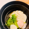 mikataka＊'s cooksnap of when they made 菜の花とかまぼこのお吸い物.
